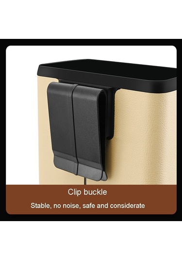 Çok Fonksiyonlu Araba Çöp Kovası Araba Koltuğu Arka Kapı Asılı Saklama Kutusu Gri