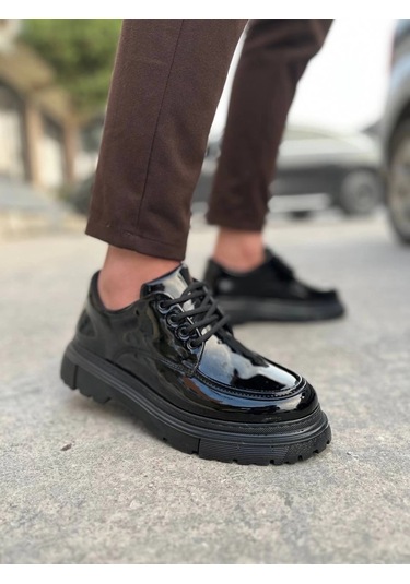 Kb-x6 Kuback Kömür Rugan Günlük Erkek Ayakkabı Kömür25