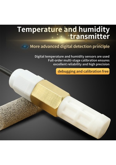 Youmex Xy-md04 Metal Probe Sıcaklık Nem Sensörü - Rs485 Modbus Rtu, Su Geçirmez, Endüstriyel Gerçek Zamanlı İzleme, Yüksek Sıcaklık Dayanıklı