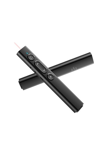 Novahub Kablosuz Sunum Medya Kumandası 2.4ghz Rf, Kırmızı Işık, Geniş Uyumluluk Optik, Siyah, 140x22x12mm Optik