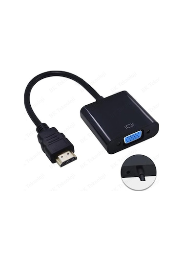 Hdmı To Vga Ses Destekli Hdmı Giriş Vga Çıkış Dönüştürücü