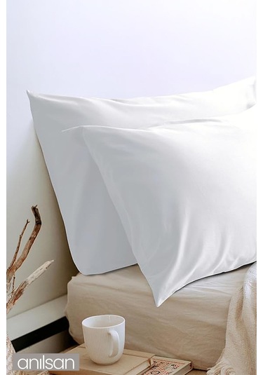 6'lı Mikrofiber Antialerjik Yastık - 800gr, 50x70cm, Boncuk Silikon Dolgulu Beyaz