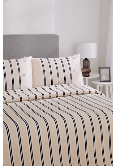 Floretta Littera Tek Kişilik Pike Takımı Bej