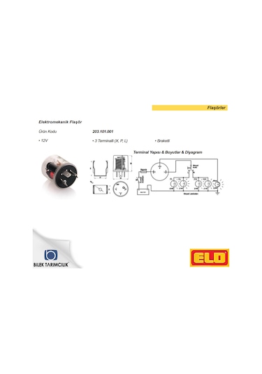 Elo Sinyal Flaşörü 12 Volt Unıversal