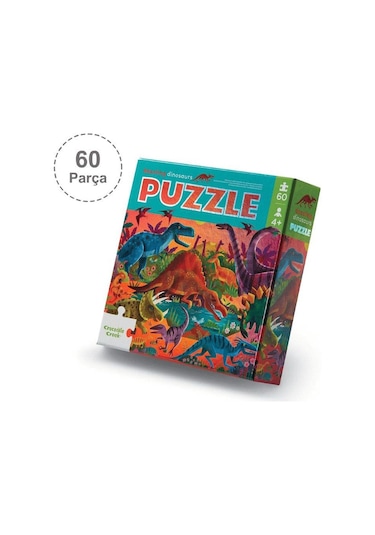 Crocodile Creek Puzzle 60 Parça Dinozorlar