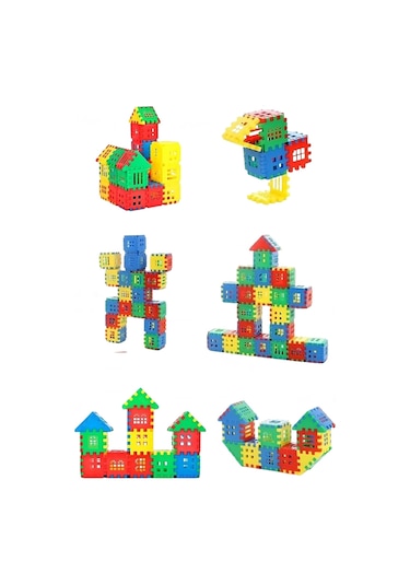 192 Parça Yapı Oyuncak Puzzle Blok 3d Tasarım Yeteneğini Geliştiren Eğlenceli Bilişsel Yapı Taşları