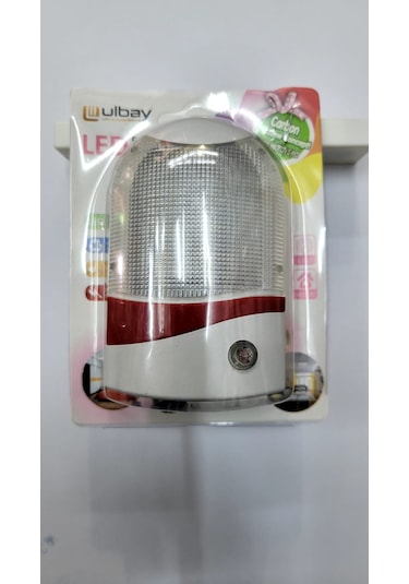 Ulbay Fotoselli Led Beyaz Işık Priz Tipi Gece Lambası 3 Adet Beyaz