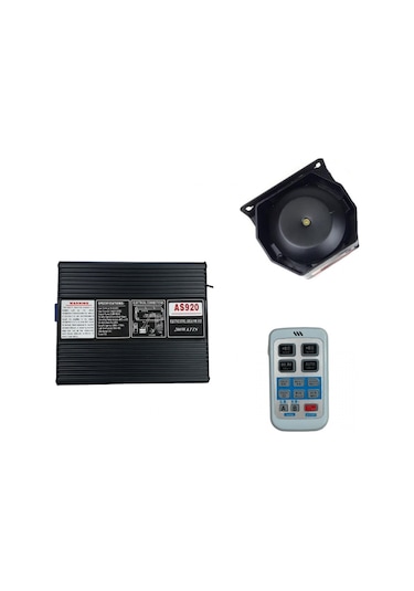 Space Mikrofonlu Metal Siren Uzaktan Kumandalı /sssr45 1