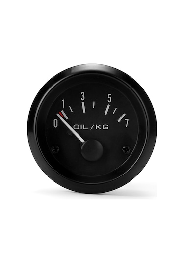 Yifomall 52mm Evrensel Yağ Basınç Göstergesi - 0-7kg Ölçüm, 12v Araç Uyumlu, Sensörlü