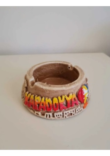 Kapadokya Hediyelik Alçı Peribacası Dekoratif Kültablası - Küllük
