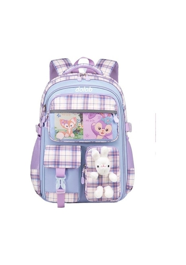 Ilkokul Kızları Için Yeni Okul Çantası, 1-6. Sınıflar Için Sevimli, Hafif, Yük Azaltıcı, Nefes Alabilen, Su Geçirmez Çocuk Sırt Çantası 1xnm2a Azur Mavi