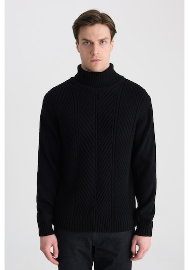 D's Damat Ds Damat Regular Fit Siyah Kazak 5hc060012125m 001