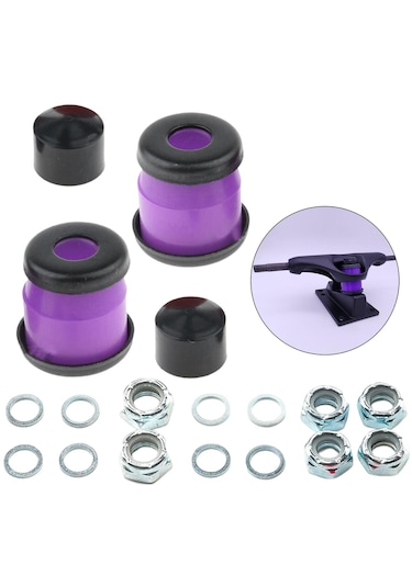 Homyl Kaykay Kamyon Burçları Kiti Kupası Şok Emici Mor-11-mm Mor Çok Renkli