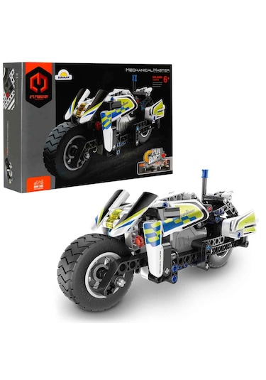 İm. Master Çek Bırak Polis Motosikleti 193 Parça Siyah