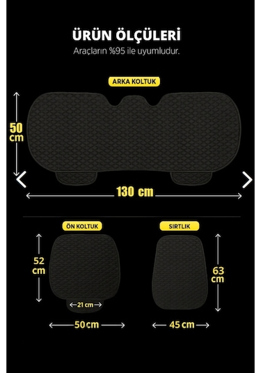 Kia Rio-2017-ve-sonrasi-tkmterletmez Kaymaz Keten Oto Minder Kılıf Komple Set 7 Parça Füme Ön Ve Arka