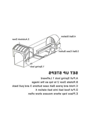 Novahub Yeniden Kullanılabilir Şeffaf Fare Kapanı, Güvenli Bahçe/firma Fare Yakalayıcı, Kendinden Kilitlemeli, Plastik, Akıllı Design