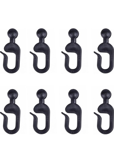 Padalink 52 Adet Plastik Halka: Buhar Köşk Perdeleri Ve Moskiton Ağı İçin Takma Kanca