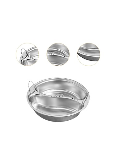 Homyl Paslanmaz Çelik Vapur Sepeti Ocak Sebze Vapuru 19.8x4.2cm