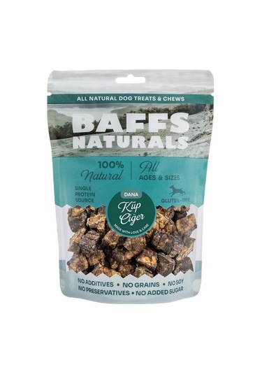 Baffs Naturals Kurutulmuş Dana Küp Ciğer Köpek Ödülü 100 Gr