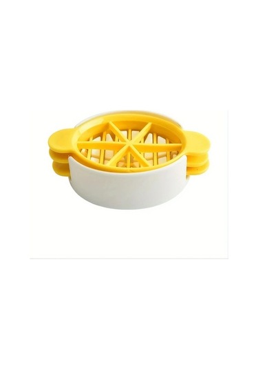 Trendooze Gaojunshop01 Pratik Yumurta Sert Meyve Dilimleyici Sarı 3ü 1 Arada Mutfak Aleti Sarı