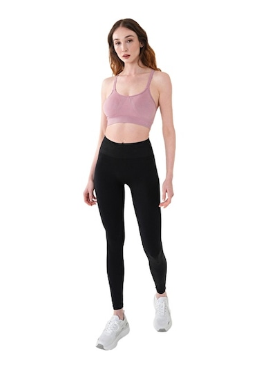 Musclecloth Nova Seamless Sırt Detaylı Bra Pembe