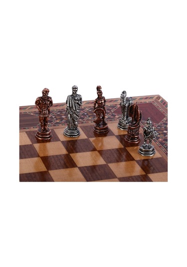 Satranç Taşı İsteyene Gifthome Küçük Metal Antik Tru