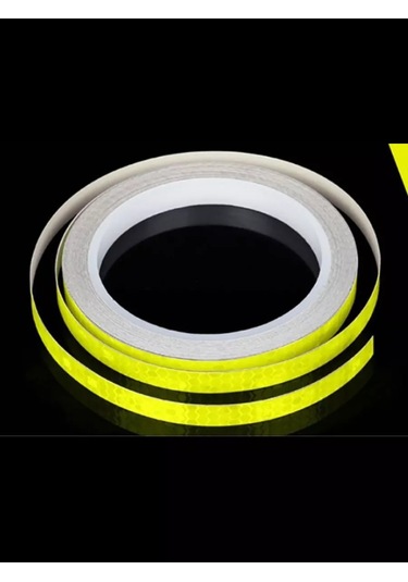 Anruspack Parlak Sarı 1 Cm 8 M Yansıtıcı Çıkartma 240308826