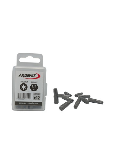 Akdeniz Akd/t30225 1/4 Torx T30x25 Mm 384 Adet Bits Uç