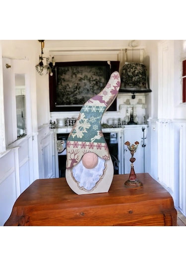 Gnome, Burnuk, Sakallı Kafadar Geyikler Ahşap Dekor