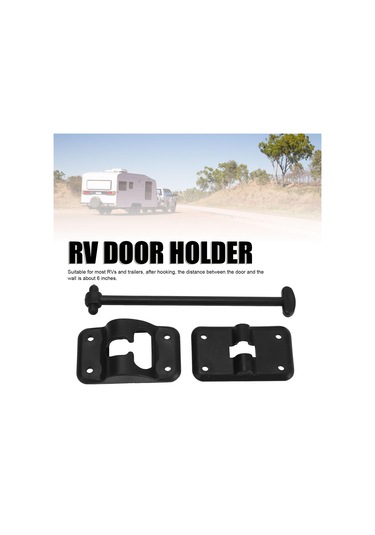 4 Takım 6 Inç T Tarzı Abs Kapı Mandalı Kilit Braketi Rv Kamp Römorku Giriş Kapısı Tutucu Siyah