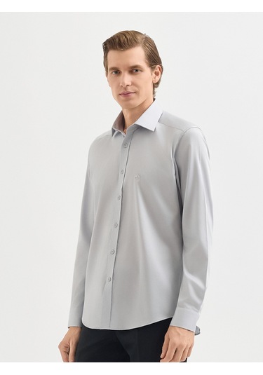 Karaca Erkek Slım Fıt Gömlek-açık Gri 11.25s.04.300 Açık Gri