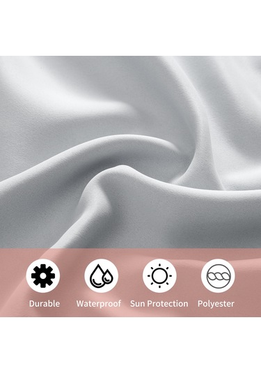 Wezone Su Geçirmez Opak Perde - 132x213cm - İç/dış Mekan Kullanımı İçin