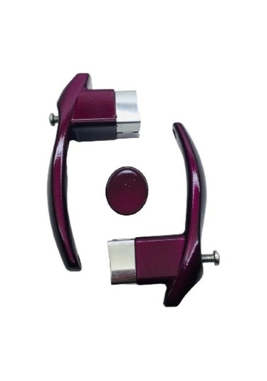 Sultanoğlu Çaydanlık Sapı Takımı Kulp Tutamak Seti Kare Patlıcan Moru Mor