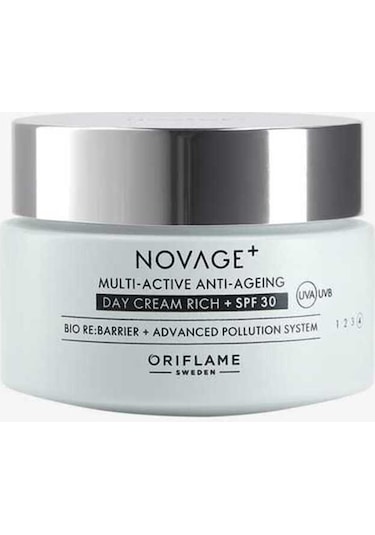 Oriflame Novage+ Multi-active Gündüz Kremi Rich SPF30