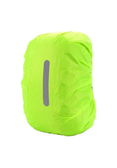 Ruicoo Outdoor Aktivite Çanta Yağmurluk - Parlak Yansıtan Dikey Çizgili, Su Geçirmez Kılıf, M Boy 30-40l , Mavi Renk Çok Renkli