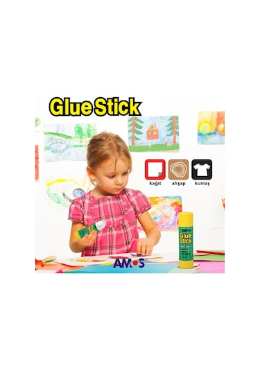 Amos Beyaz Stick Yapıştırıcı 22 GR