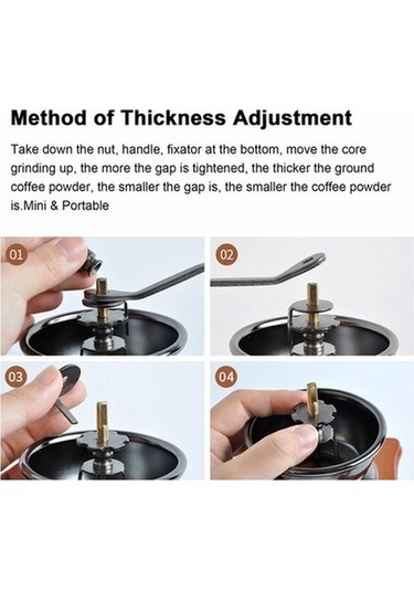 Ulzyvf Taşınabilir Kahve Değirmeni & Saklama Kabı - Seyahat İçin El Değirmeni Diğer