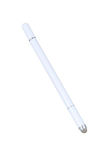 Fastbuy 3'lü Metal Dairesel Kalem - Dokunmatik Beyaz Stilus - İos/android Uyumlu