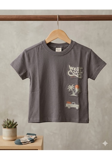 Babydoll T-shirt Divo Gri