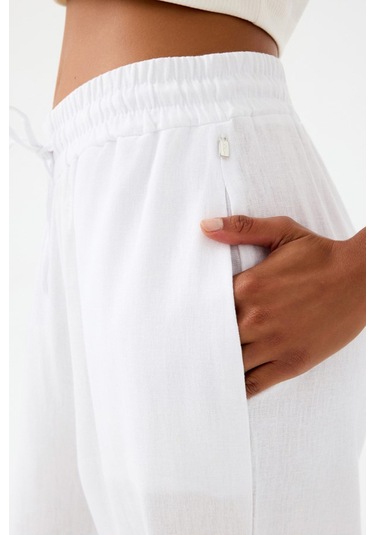 Loft Kadın Pantolon Beyaz