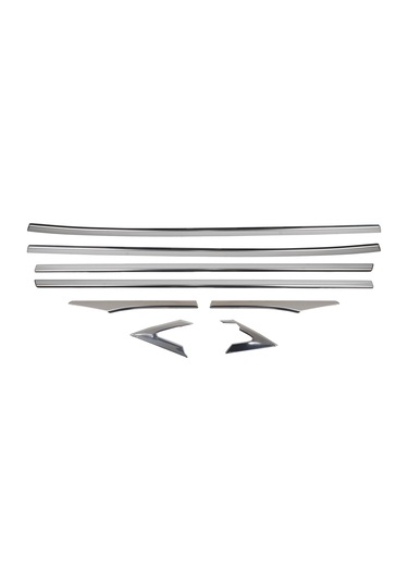 Honda Civic Uyumlu 2016-2021 Krom Cam Çıtası 8 Parça Paslanmaz  Çelik