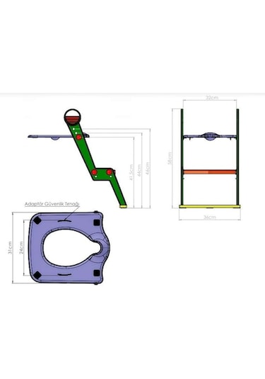 Moonstar Çocuk Adaptörlü Klozet Kapağı
