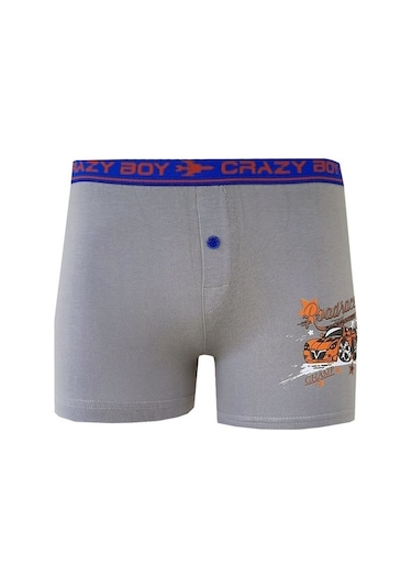Tutku 6Lı Erkek Çocuk Renkli Baskılı Boxer Külot