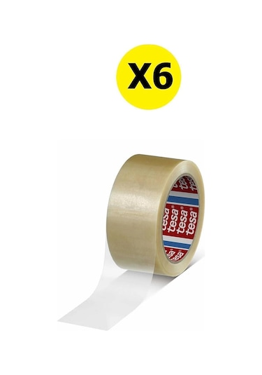 Tesa Koli Bandı Doğal Kauçuk Şeffaf 100mx45mm X6 Adet 6 Adet
