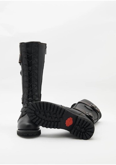Harley Davidson Belhaven Waterproof Black Kadın Çizme Siyah