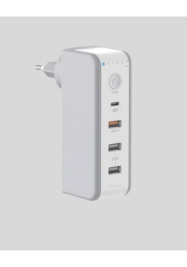 Hızlı Şarj Destekli Zaman Ayarlı Usb Şarj Adaptörü
