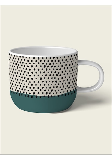 Baskılı Motto Beyaz Fincan