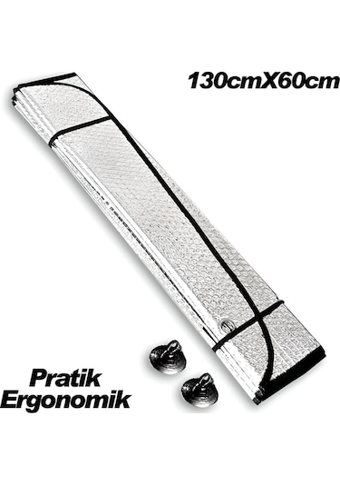 Araba Ön Cam Güneş Şemsiyesi Araç İçi Cam Vantuzlu Katlanır Güneşlik