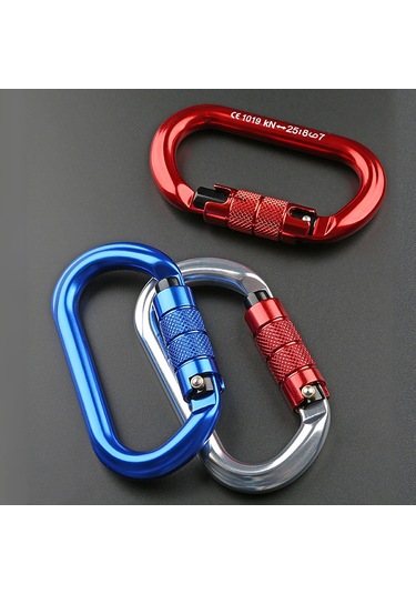 Suofeng Otomatik Kilitli 25kn Alüminyum O Tipi Ana Kilit - Outdoor Tırmanma, Rope İçin Dayanıklı Ve Hafif Kırmızı