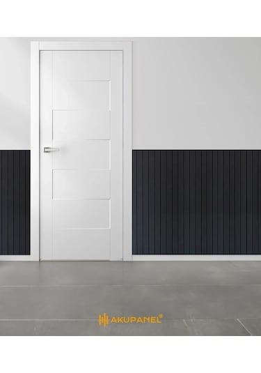 Akupanel Plus7 60 245 Cm Siyah Akustik Duvar Paneli Siyah